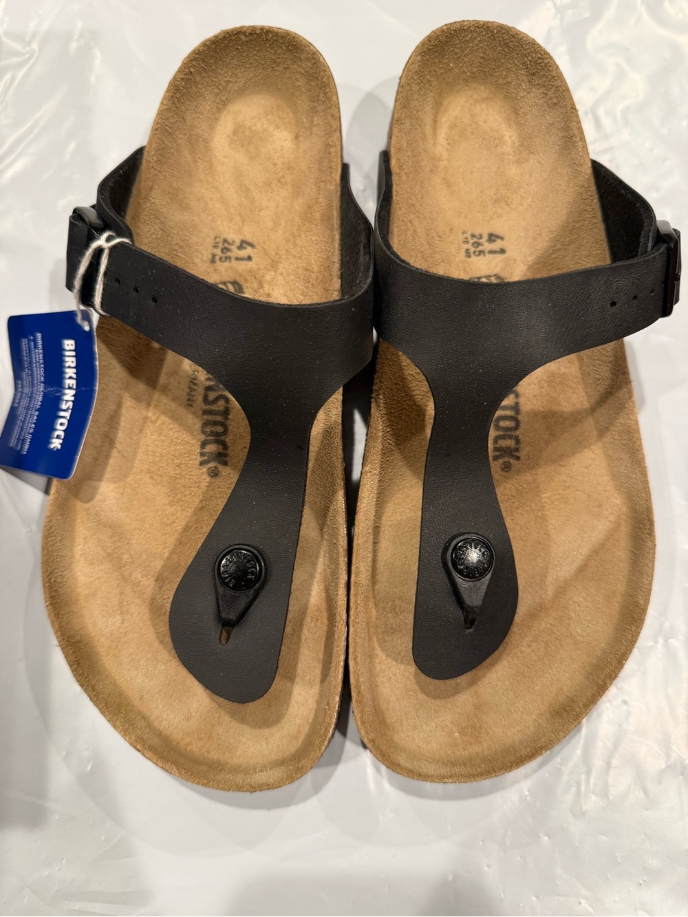 Birkenstock gizeh Black Thong Sandals size 41